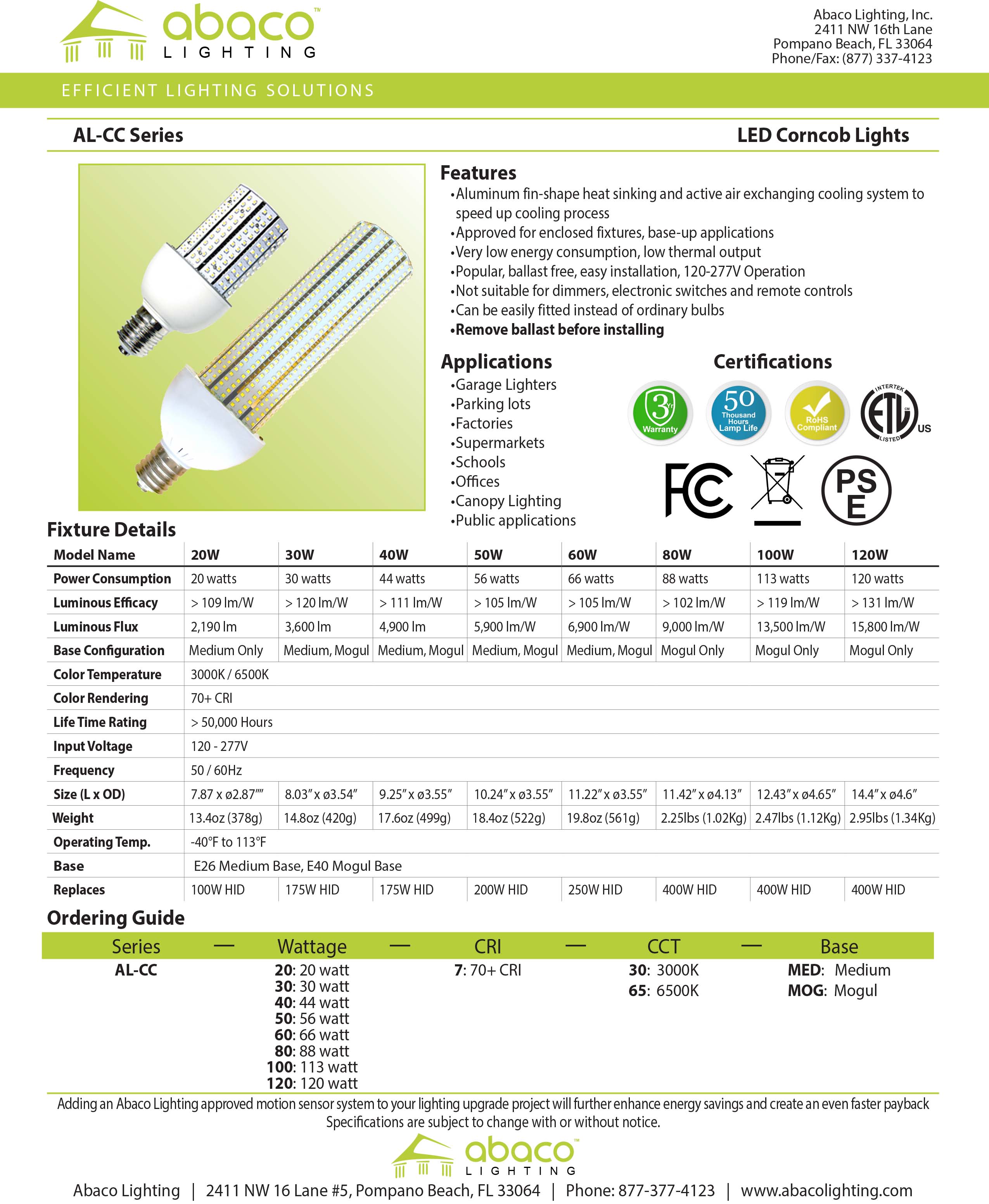 LED Corn Lights – Abaco Lighting