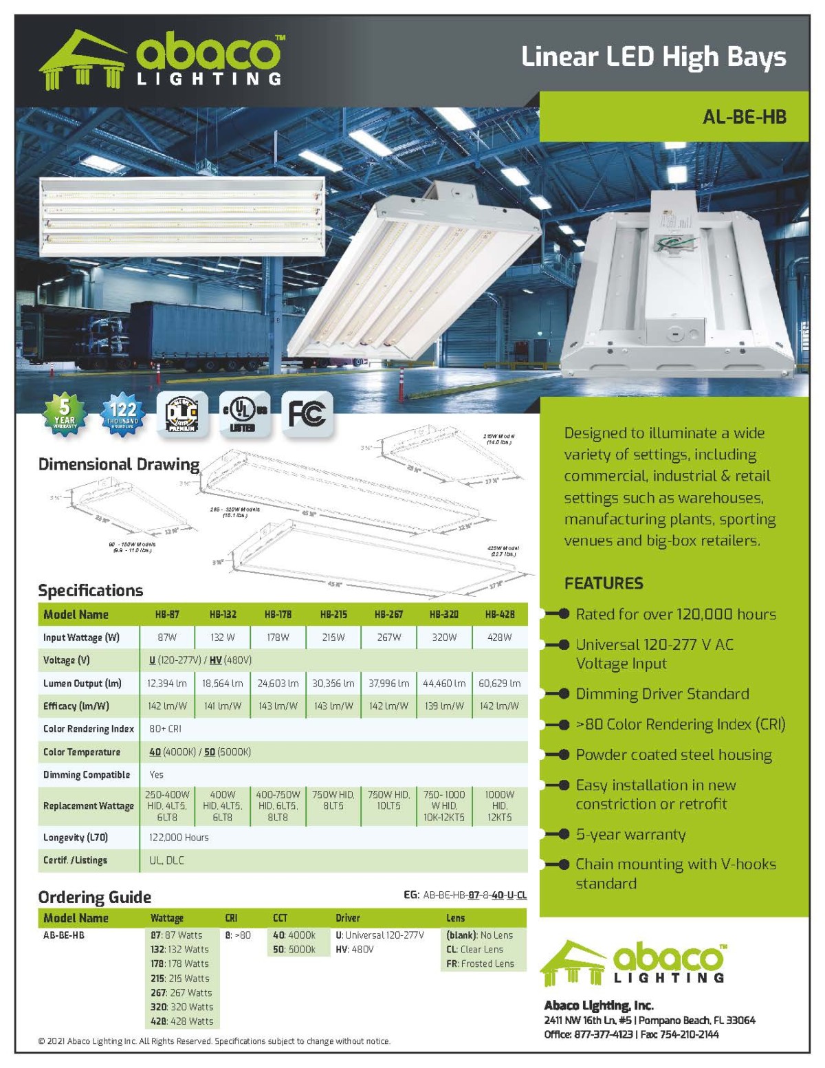 Linear LED High Bays – Abaco Lighting